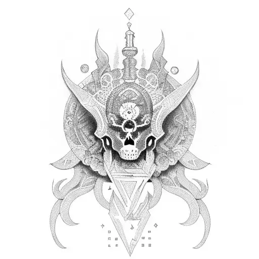 diosa azteca tattoo design idea