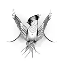 moksha bird symbol tattoo tattoo design idea