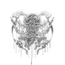 Your tattoo will depict a partially open and exposed bionic arm, revealing a world of intricate technology beneath the s tattoo design idea