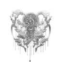 Your tattoo will depict a partially open and exposed bionic arm, revealing a world of intricate technology beneath the s tattoo design idea