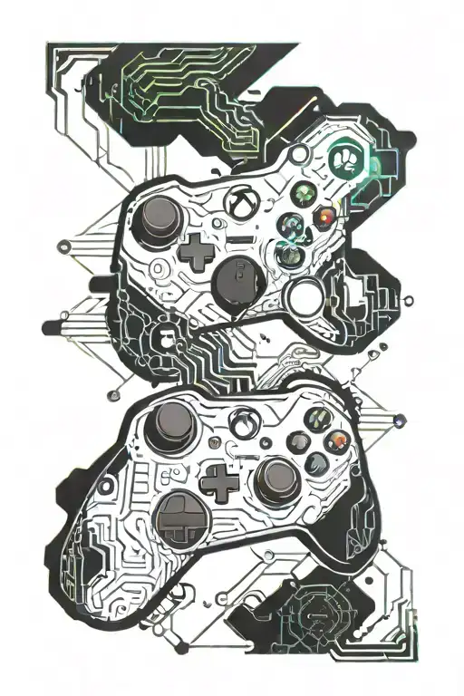 Xbox one controller Snper tattoo design idea