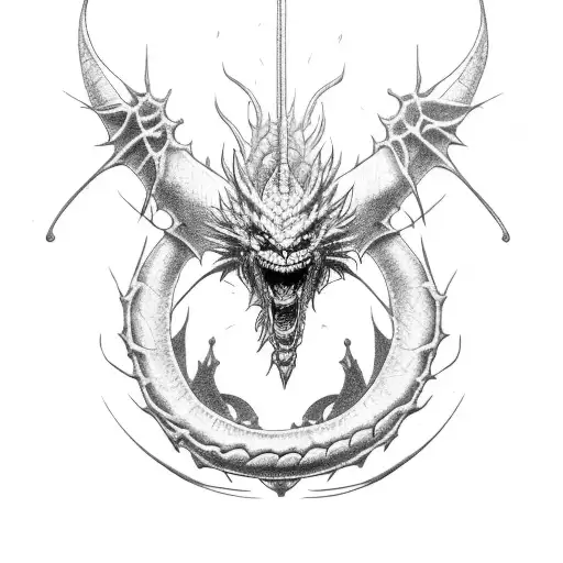 Meliodas dragon tattoo tattoo design idea