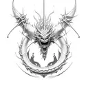 Meliodas dragon tattoo tattoo design idea