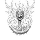 Meliodas dragon tattoo tattoo design idea
