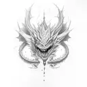 Meliodas dragon tattoo tattoo design idea