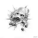 creation of adam tattoo design idea