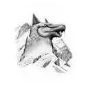 Rtanj mountain in Serbia tattoo design idea