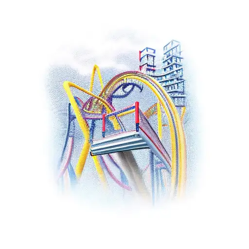 roller coaster tattoo design idea