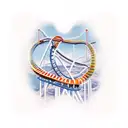 roller coaster tattoo design idea