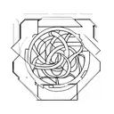 architecture and sky tattoo design idea