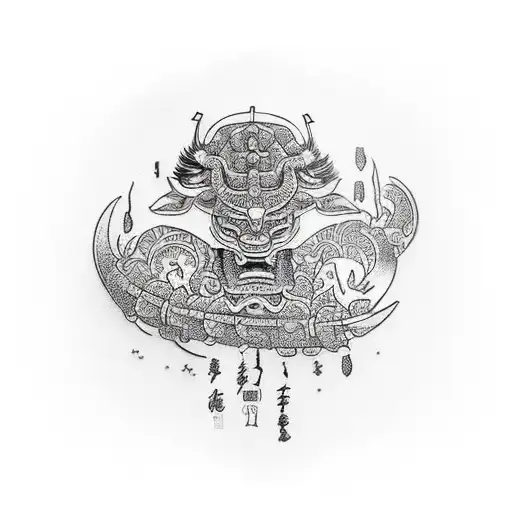 Full arm band tribal tattoo design idea