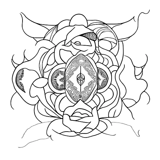 margarita átomo  tattoo design idea