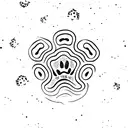 Cat paw print with the name pancake for an inner wrist tattoo  tattoo design idea