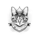 cat memorial  tattoo design idea