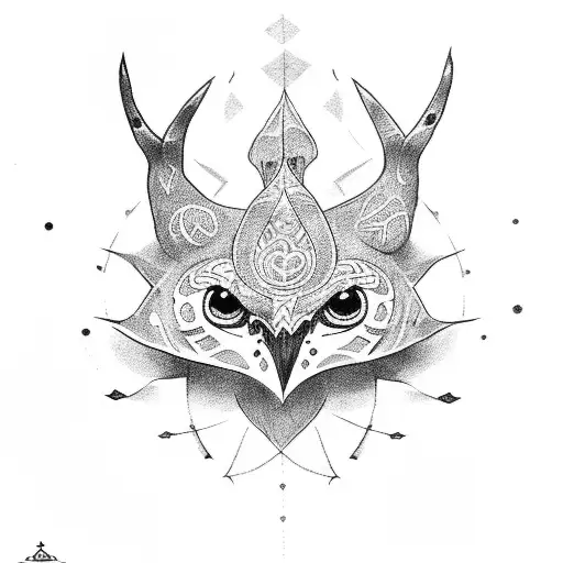 korok with kea tattoo design idea