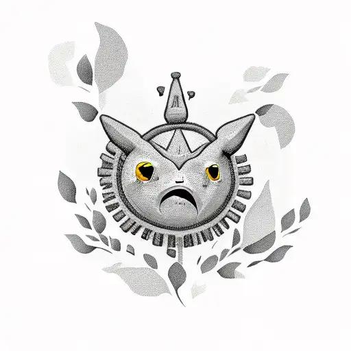 korok in plants tattoo design idea