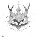 korok with kea tattoo design idea