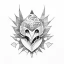 korok with kea tattoo design idea