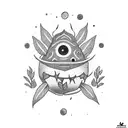 korok in plants tattoo design idea