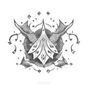 korok with kea tattoo design idea