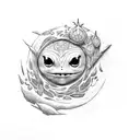 korok with kea tattoo design idea