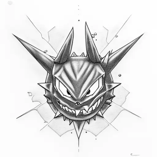 haunter pokermon tattoo design idea