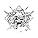 hacker tattoo design idea