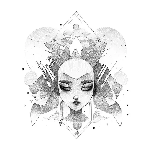 girl covered in vibes  tattoo design idea