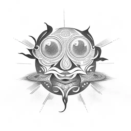 half sun and half writing with"solecito" in mexican style tattoo design idea