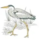 heron tattoo design idea