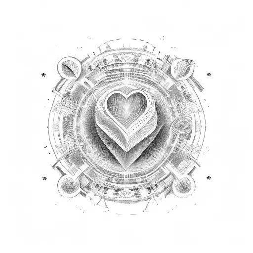 the names "Taylor Joseph Austin" arranged in the shape of a heart tattoo design idea