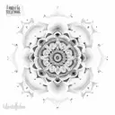 A mandala design with motivational quotes from famous artists and musicians tattoo design idea