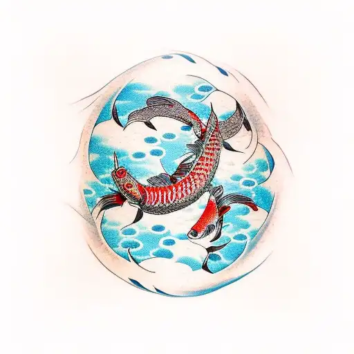 traditional japanese back tattoo irezumi 2 koi fish tattoo design idea