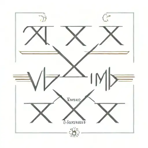 signature, roman numeral tattoo design idea