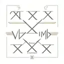 signature, roman numeral tattoo design idea