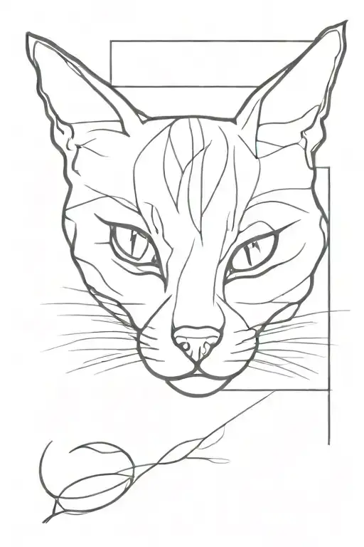 schrodinger cat tattoo design idea