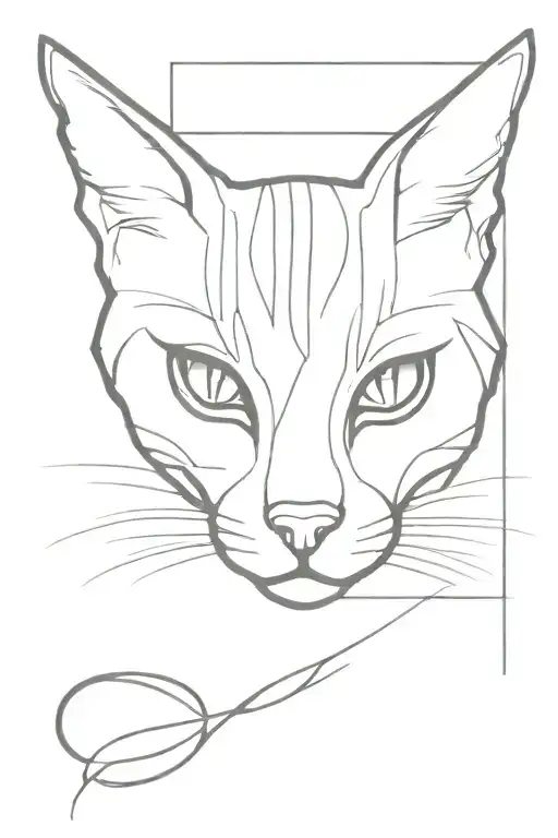 schrodinger cat tattoo design idea