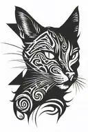 schrodinger cat tattoo design idea