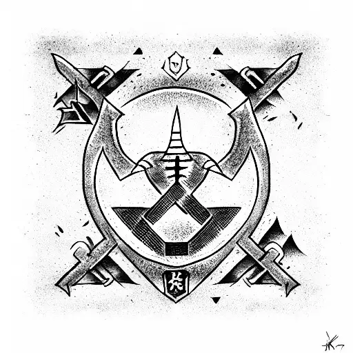 Coat of arms of the clan uchiha tattoo design idea