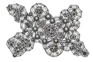dmt molecule forming tattoo design idea