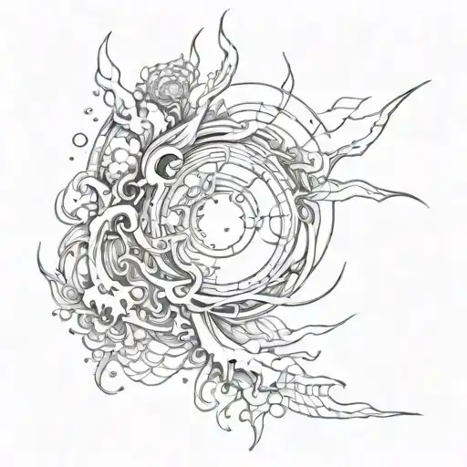 turbulence tattoo design idea
