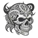 skull tattoo design idea