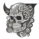 skull tattoo design idea