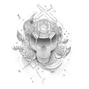 summer vibes tattoo design idea