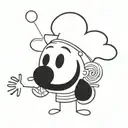 funny clown tattoo design idea