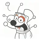 funny clown tattoo design idea