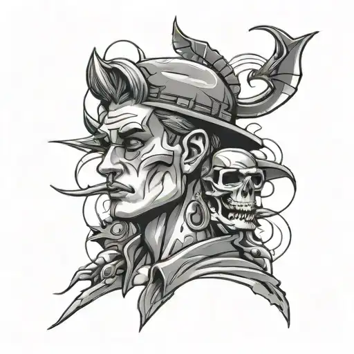 nostalgic 90s men tattoo tattoo design idea