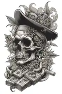 money drugs 18 years old hustle smoke   tattoo design idea