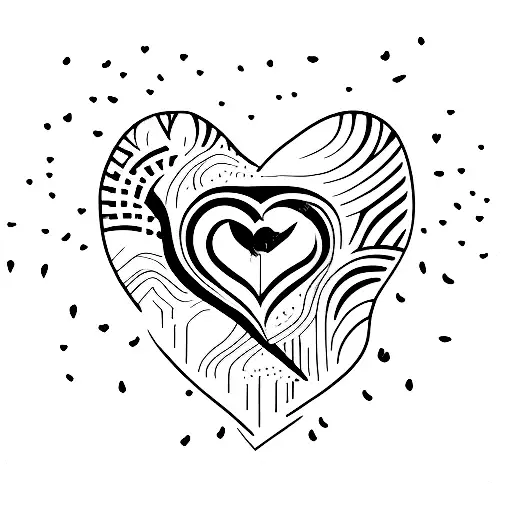 Crying Heart tattoo design idea