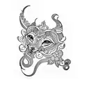 henna tattoo with Mexican sugar skill designs tattoo design idea